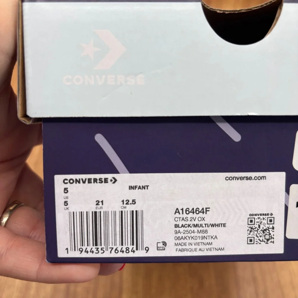 Converse X Disney Bluey Sneakers‎ Infant Size 5 Black New Chuck Taylor All Star